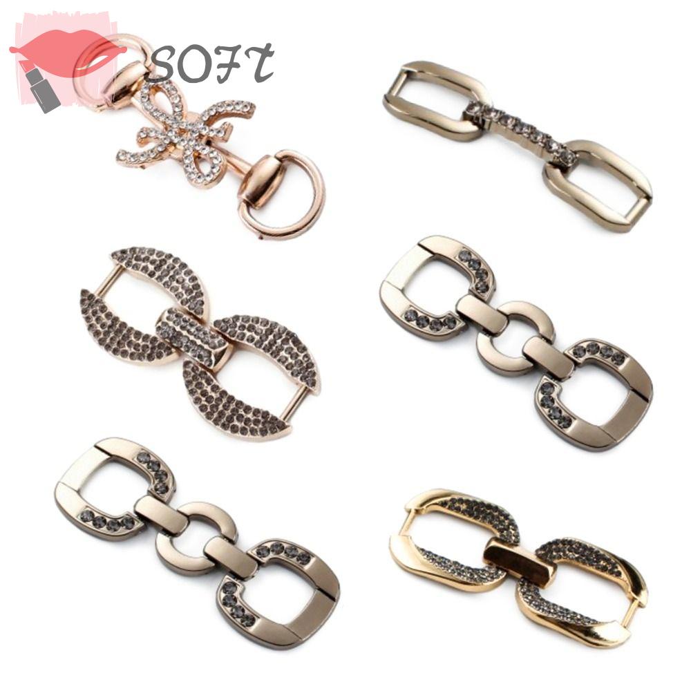 SOFTNESS Phụ Kiện Khóa Kim Loại Trang Trí Giày Tiện Dụng