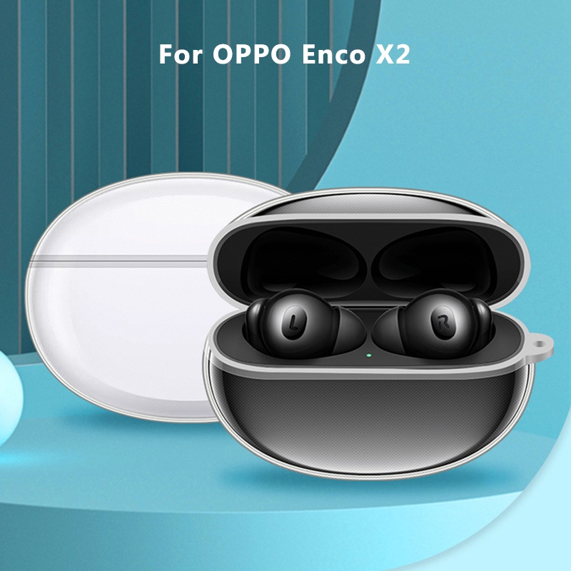 Vỏ Bảo Vệ Hộp Sạc Tai Nghe OPPO Enco X2 EncoX2 TWS Bằng Silicon TPU Mềm Trong Suốt