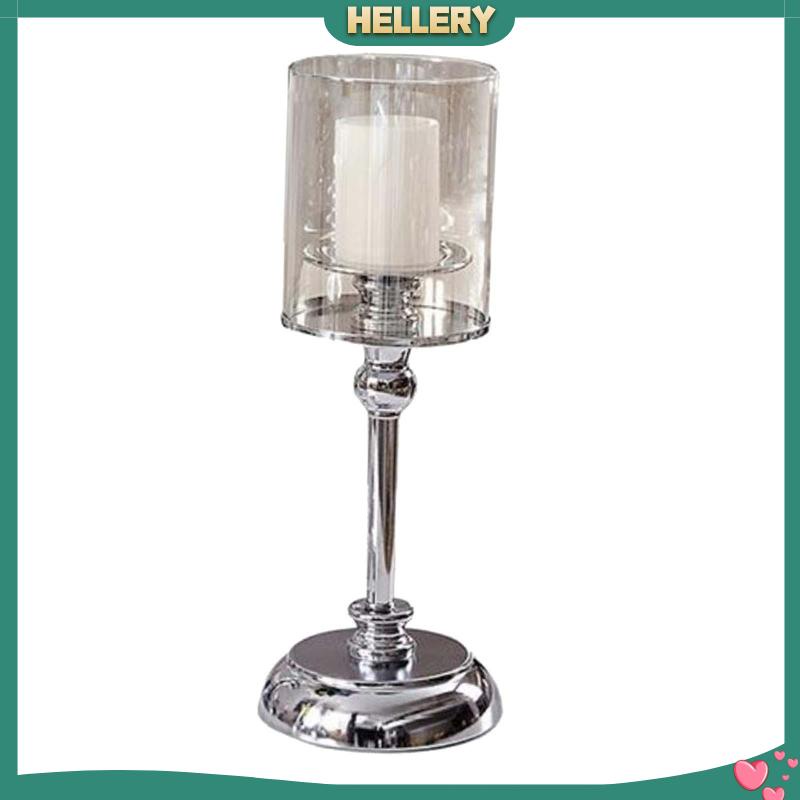 Giá Đỡ Đèn Cầy Bằng Thủy Tinh Và Đế Kim Loại Bền Hiện Đại