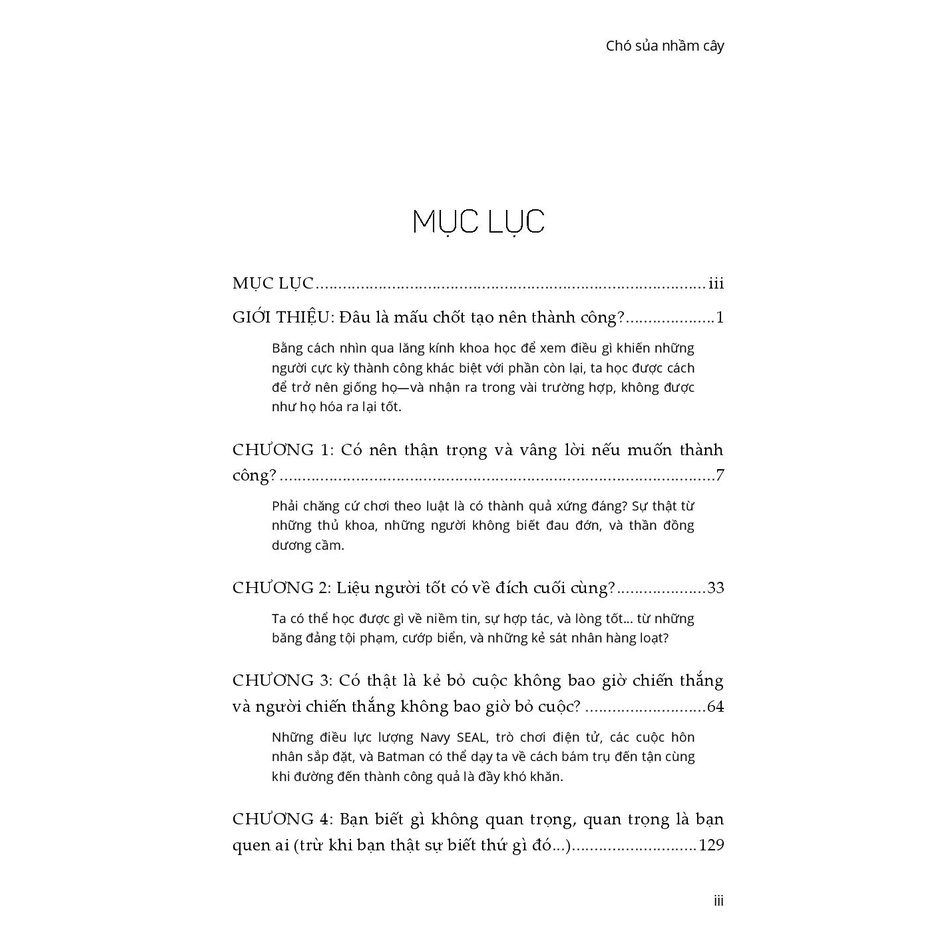 Sách Chó Sủa Nhầm Cây - Tại Sao Những Gì Ta Biết Về Thành Công Có Khi Lại Sai
