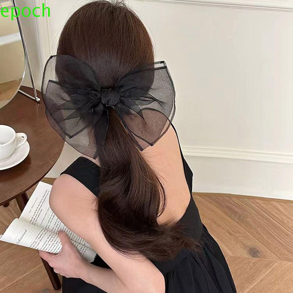 Nơ Cài Tóc EPOCH Đính Đá Họa Tiết Chấm Bi Dễ Thương