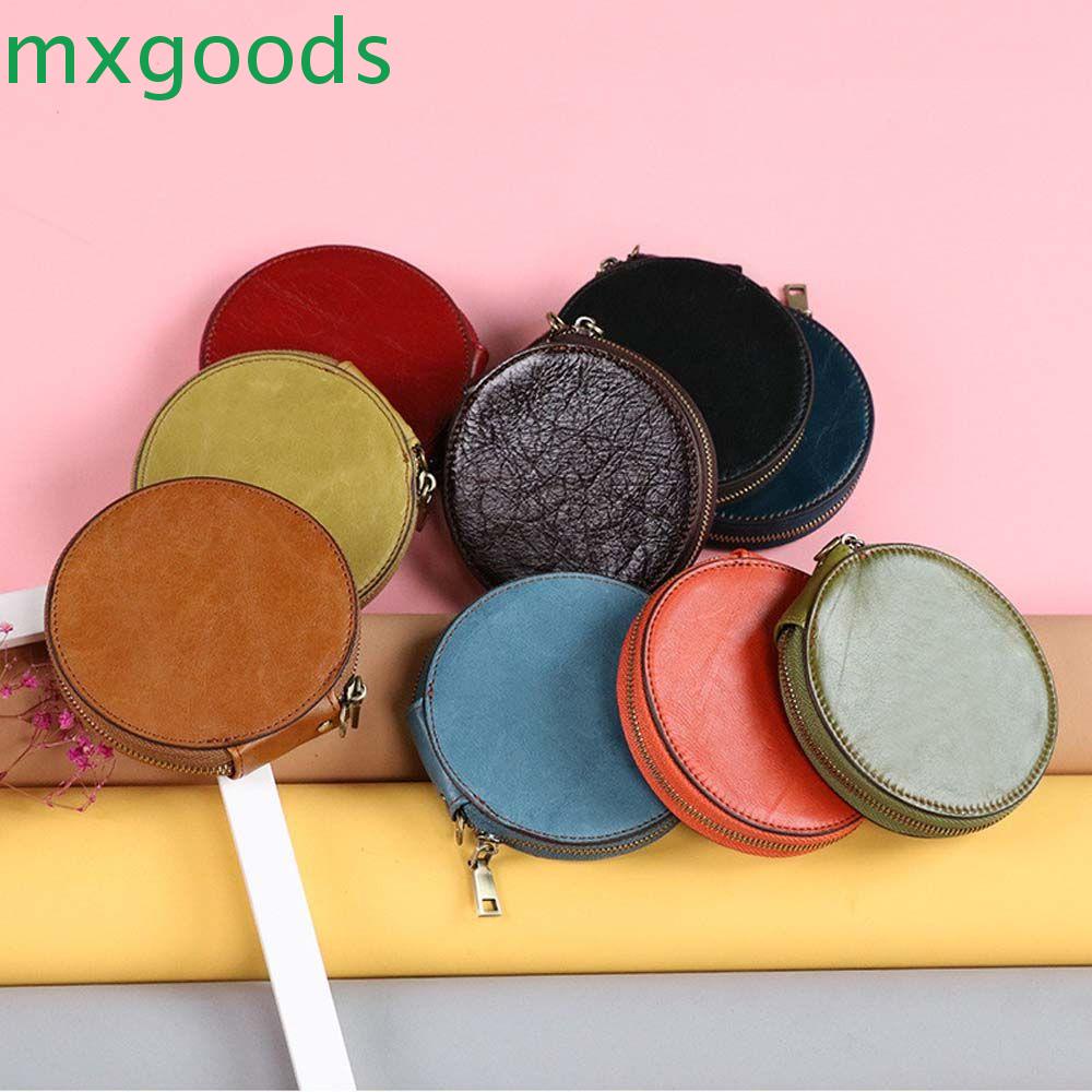 MXGOODS Ví Đựng Tiền Xu Nhỏ Xinh Có Khóa Kéo Thời Trang Cho Nữ
