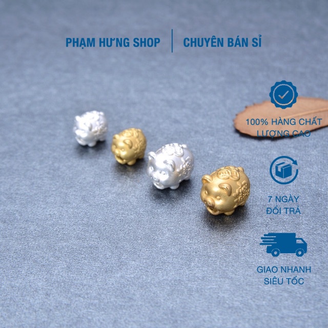🔥Charm heo thần tài bằng bạc cao cấp - Hàng bạc loại 1 siêu đẹp PH405