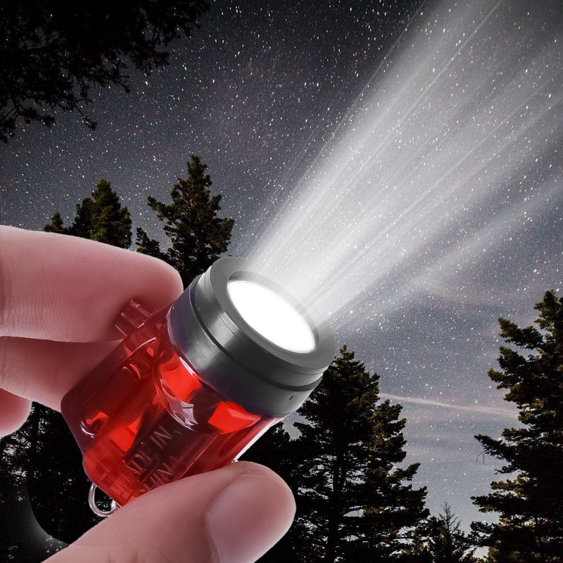 Đèn Pin LED Mini Bỏ Túi Có Móc Khóa Tiện Lợi