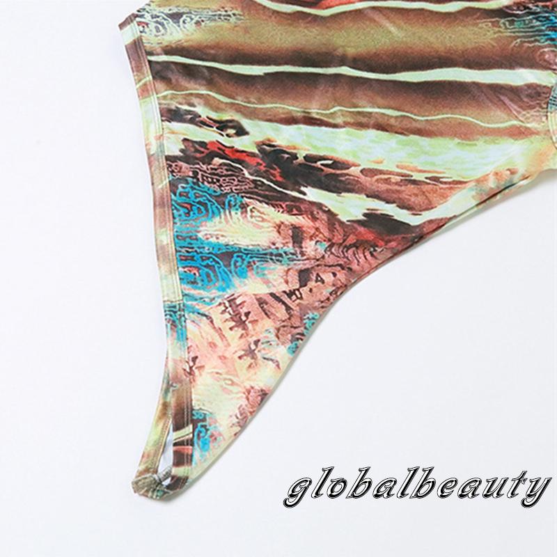 Áo Không Tay Lệch Vai In Họa Tiết Thời Trang Mùa Hè Cho Nữ