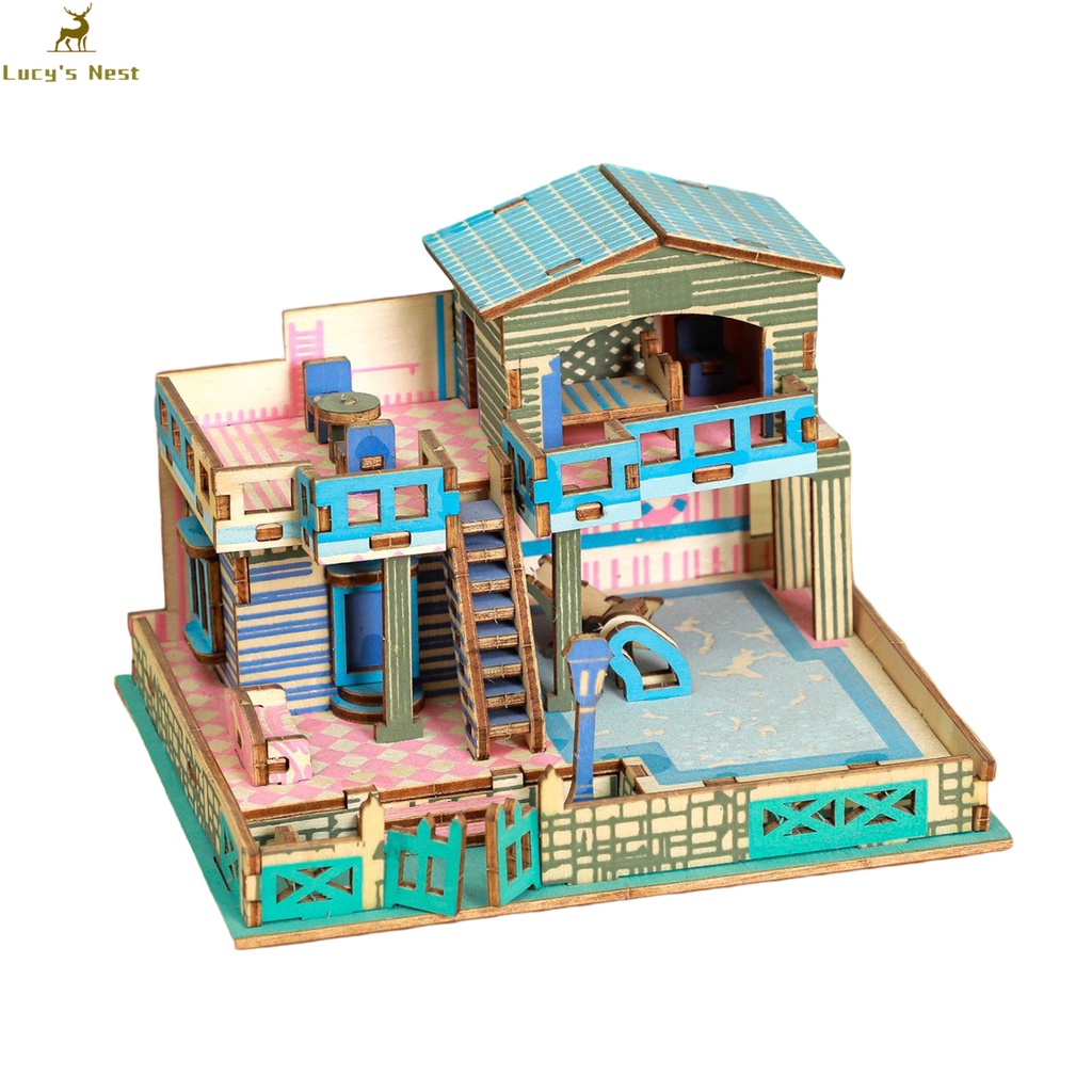 Đồ Chơi Xếp Hình Kiến Trúc 3D Bằng Gỗ
