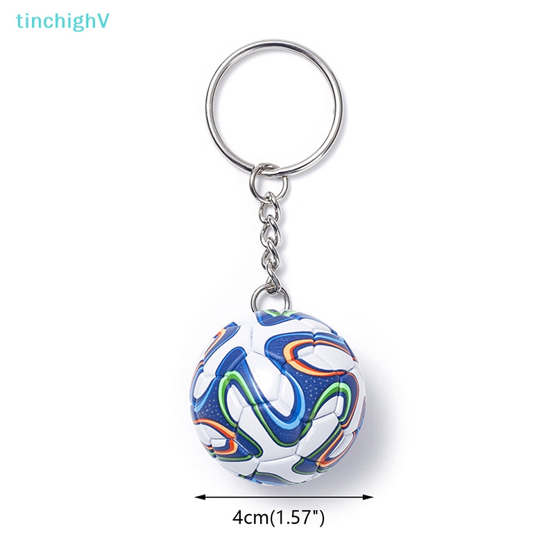 Móc Khóa Da PU Hình Quả Bóng Đá Thời Trang Dành Cho Nam Và Nữ