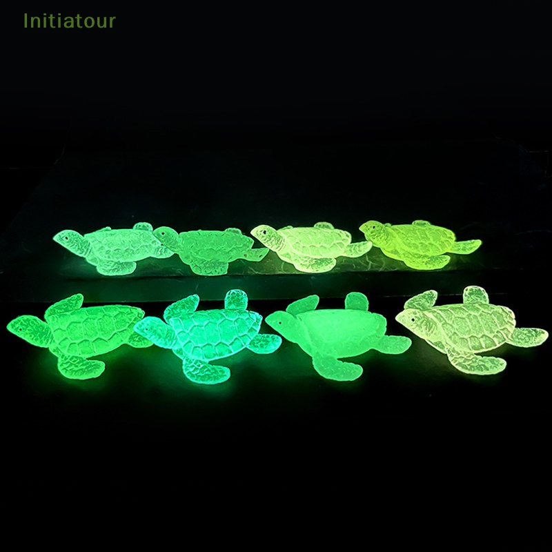 [InitiatourV] Tượng Rùa Nhỏ Dạ Quang Phát Sáng Trong Bóng Tối Trang Trí Tiểu Cảnh Sân Vườn