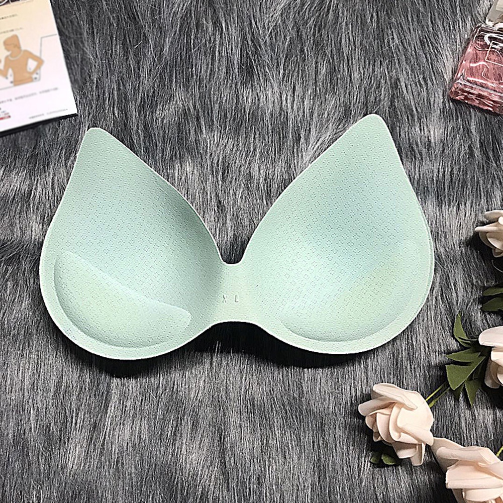 1 Miếng Đệm Ngực Latex Cotton Dày Mềm Mại Co Giãn Thoáng Khí Hình Giọt Nước Tinh Tế Thời Trang