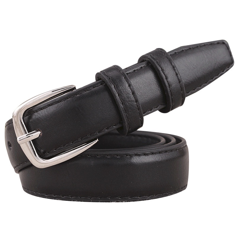 Thắt Lưng Đính Nút Kim Loại Đơn Giản Phong Cách Vintage Cho Nữ