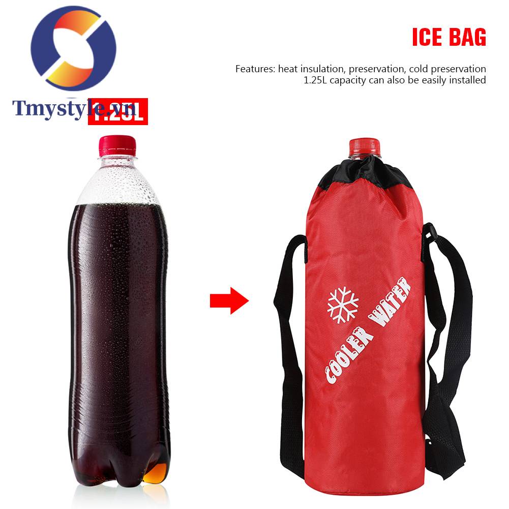 Túi Đựng Bình Nước Làm Mát Bằng Lá Nhôm Siêu Bền Tiện Dụng Mang Theo Du Lịch Cắm