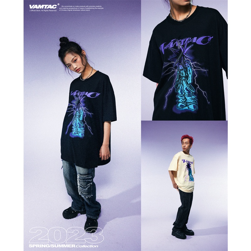 Áo Thun Tay Ngắn VAM-Ac88-2023 Thời Trang Xuân Hè Chất Lượng Cao