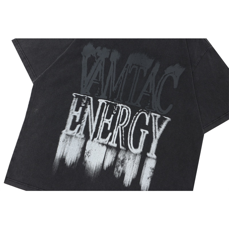 Vamtac Áo Thun Tay Ngắn Dáng Rộng In Chữ Thời Trang Mùa Hè Cho Nam Và Nữ