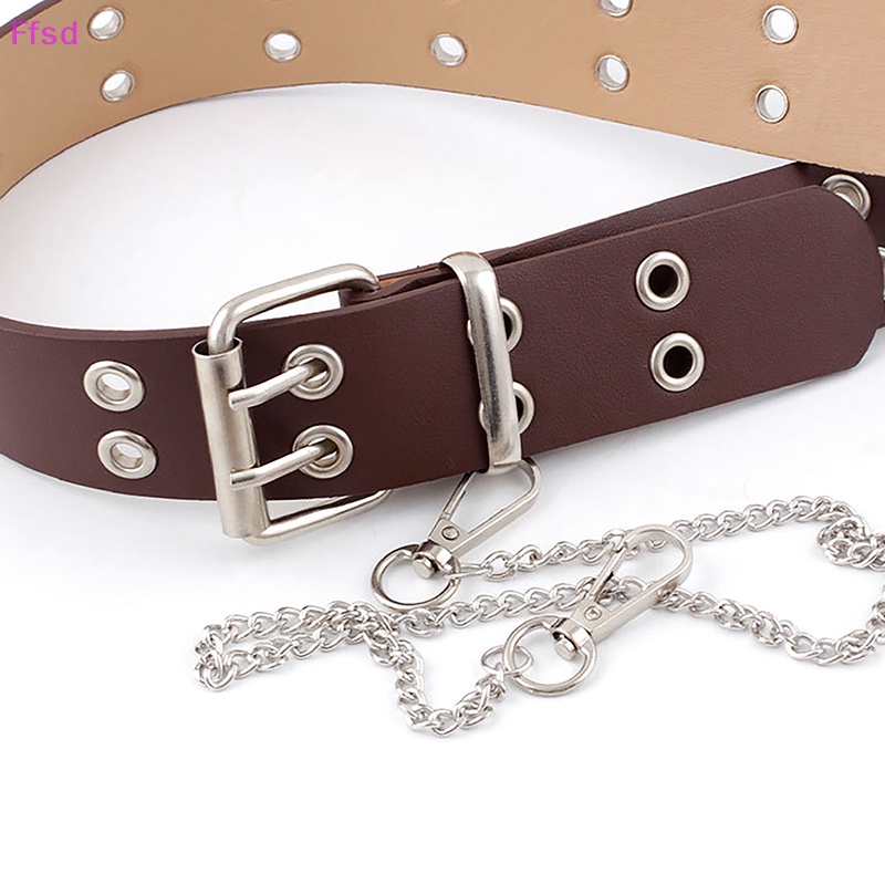 Thắt Lưng Dây Xích Phối Khóa Cài Đa Năng Phong Cách Punk Cổ Điển Thời Trang Cho Nữ