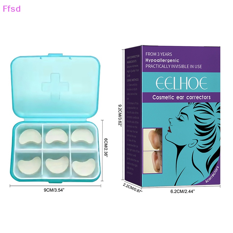{Ffsd} Set 6 Miếng Dán Tạo Khuôn Mặt Chữ V Chỉnh Sửa Tai Bán Chạy