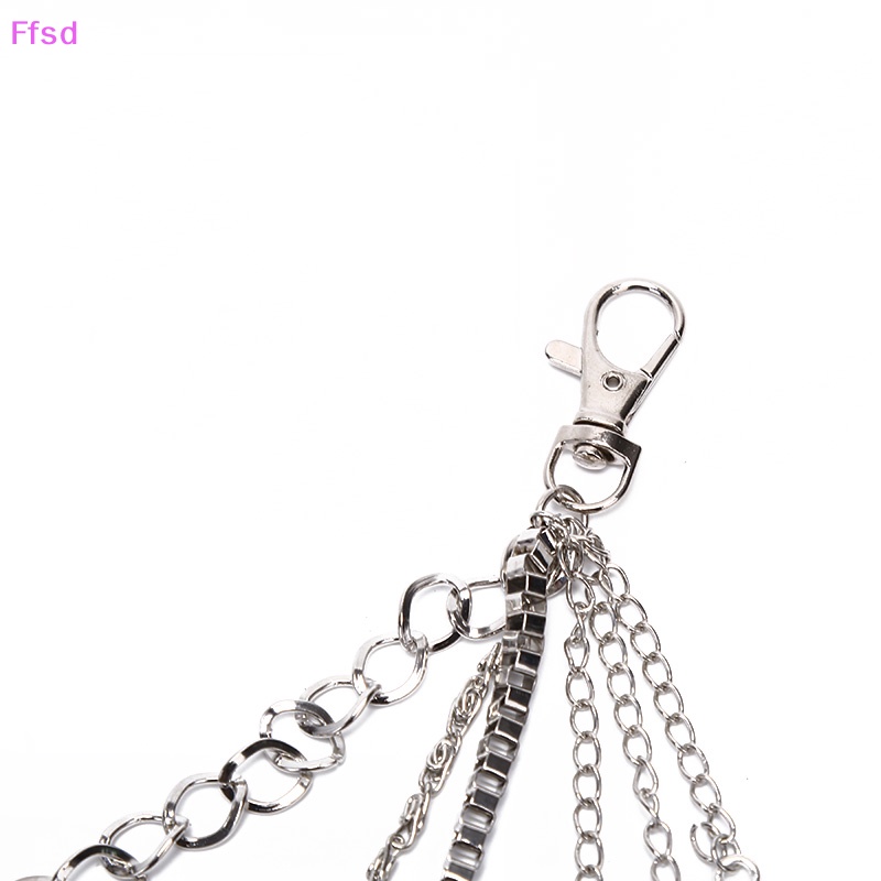 {Ffsd} Dây Xích Kim Loại 3 Lớp Dạng Móc Khóa Quần Jean Phong Cách Gothic Punk Hiphop Dành Cho Nữ * Hàng Bán Chạy