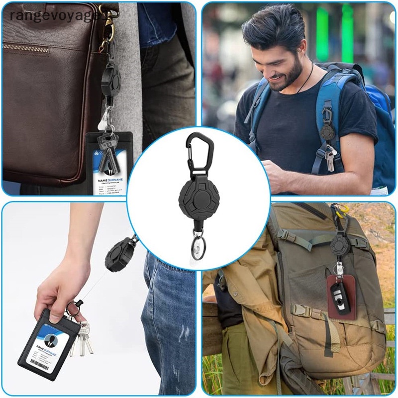 1 Dây Móc Khóa Thể Thao Co Giãn Thu Gọn Chống Thất Lạc Chống Trộm [rangevoyage1]