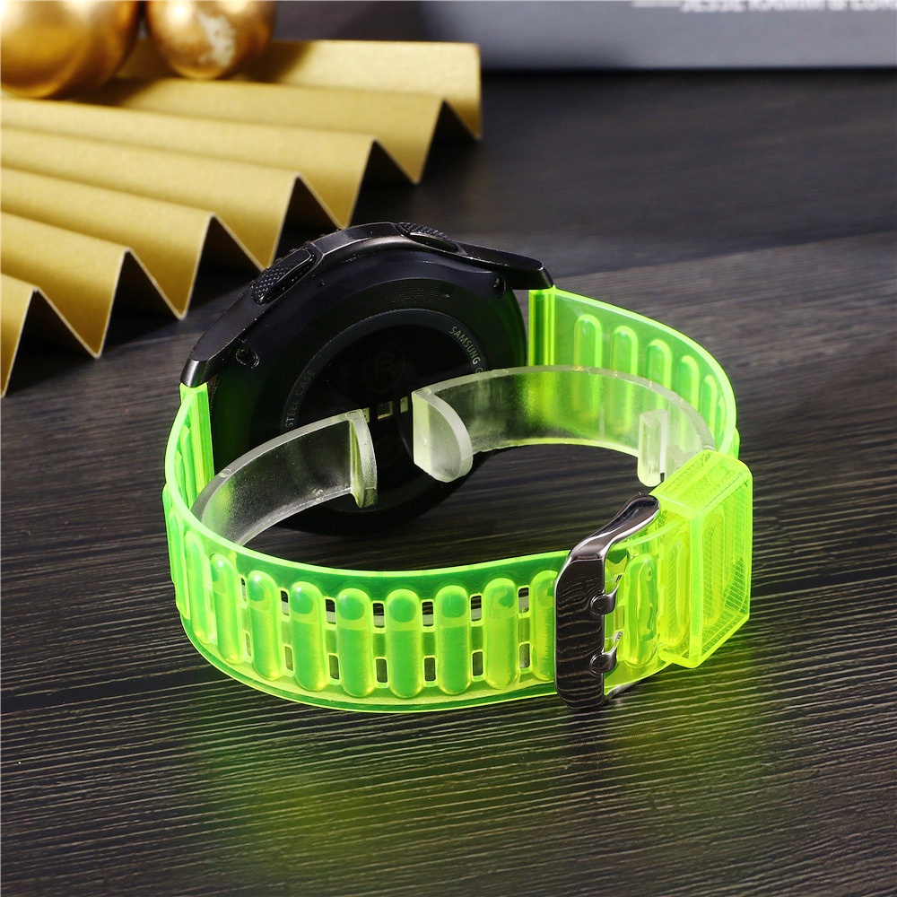 Dây Đeo Trong Suốt Màu Kẹo Chống Rơi Vỡ Thay Thế Cho Đồng Hồ Thông Minh Samsung 20mm / 22mm