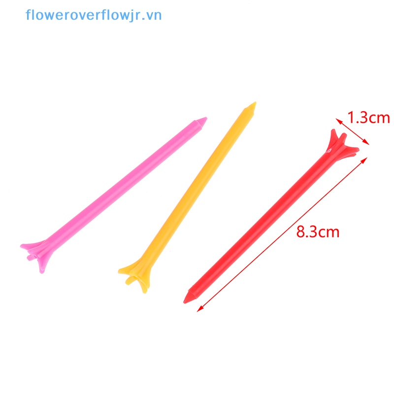 Bộ 100 Phụ Kiện Gắn Bóng Golf 5 Góc 83mm Nhiều Màu Sắc