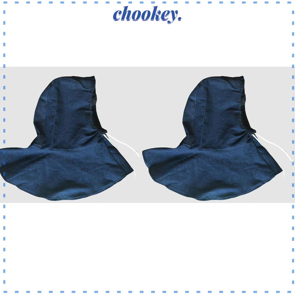 Áo Chui Đầu Lót Cotton Màu Đen Bảo Vệ Cổ Và Mặt Họa Tiết Ngọn Lửa Phong Cách Retro Dành Cho Người Lớn