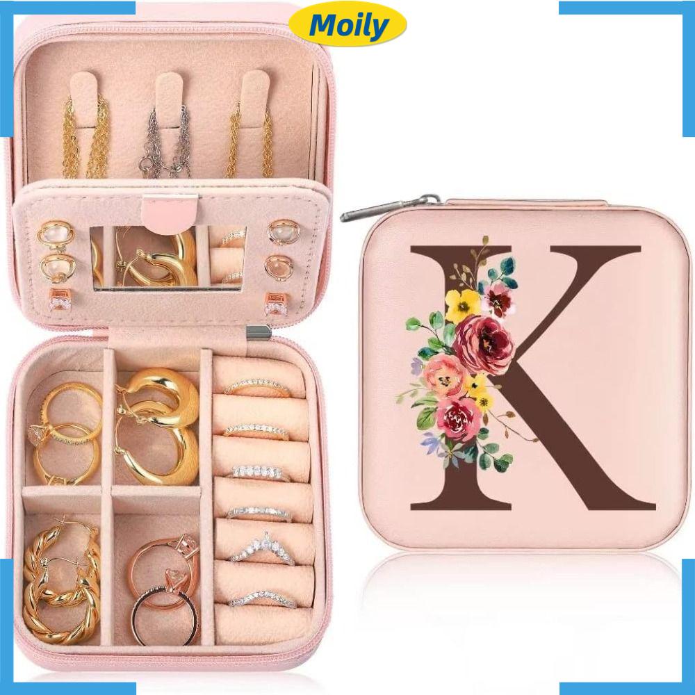 MOILYVN Hộp Đựng Trang Sức Nhỏ Màu Hồng Thích Hợp Làm Quà Tặng Cho Bạn Gái / Tuổi Teen / Du Lịch