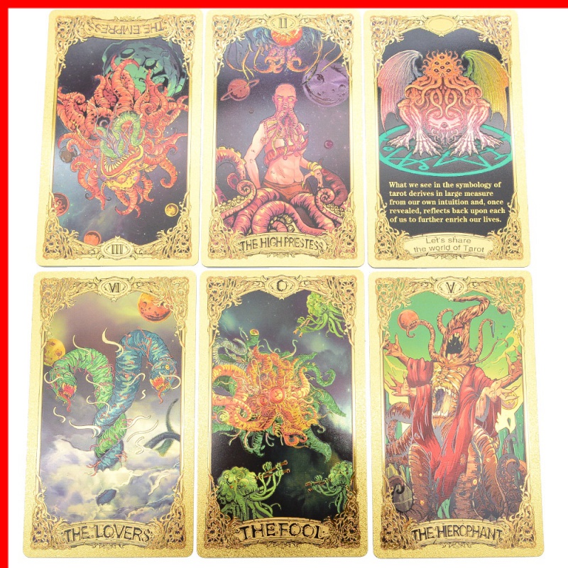 Bộ Thẻ Bài Tarot Bằng Lá Vàng Độc Đáo