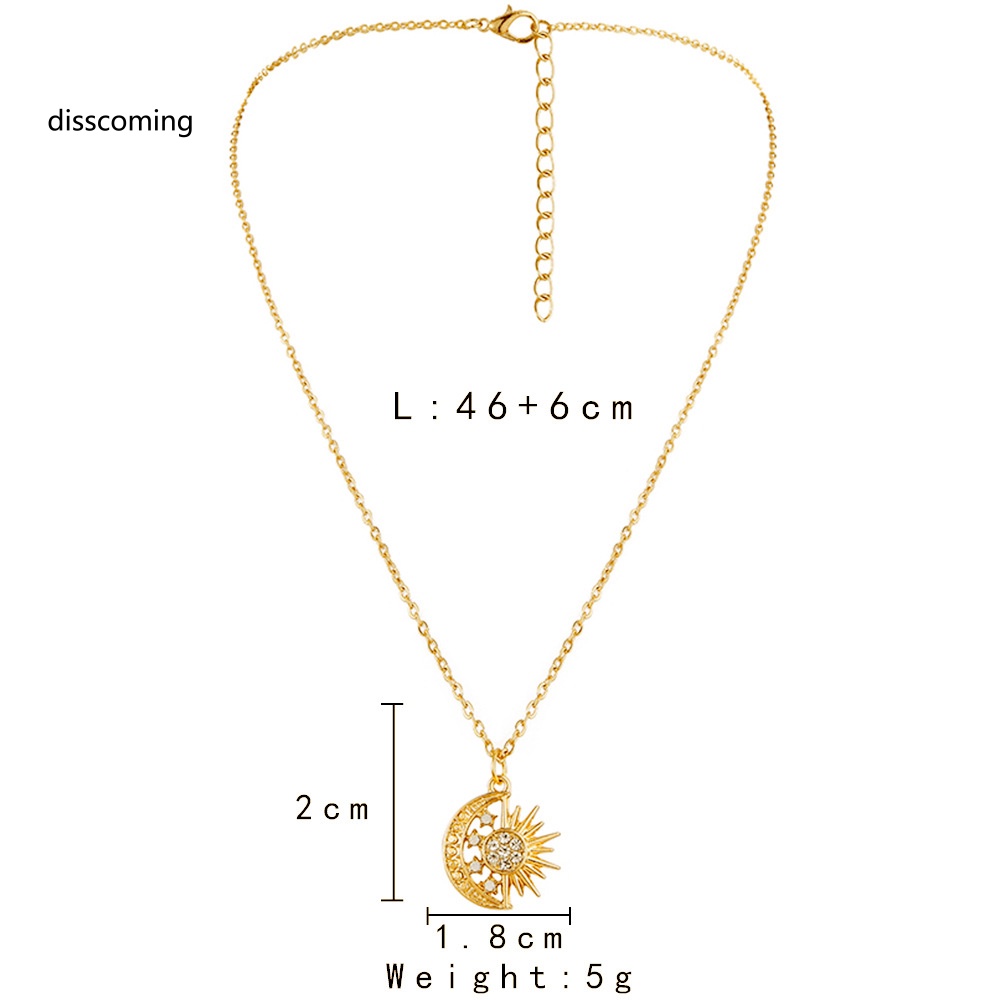 Áo Thun Tay Ngắn In Chữ SL| Vòng cổ Kim Loại Mặt Hình Mặt Trăng Mặt Trời Đầy Độc Đáo