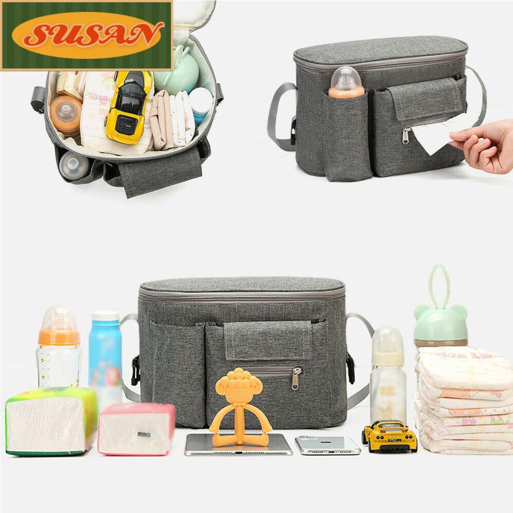 SUSANS Túi Đựng Đồ Cỡ Lớn Treo Xe Đẩy Em Bé Tiện Dụng