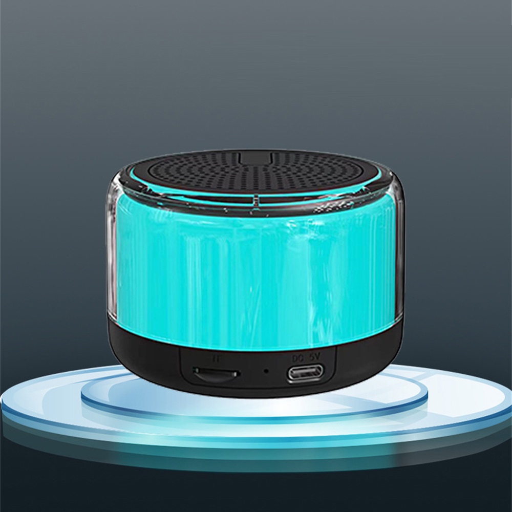 Loa bluetooth subwoofer mini Có Đèn Nhiều Màu Sắc Cho Xe Hơi
