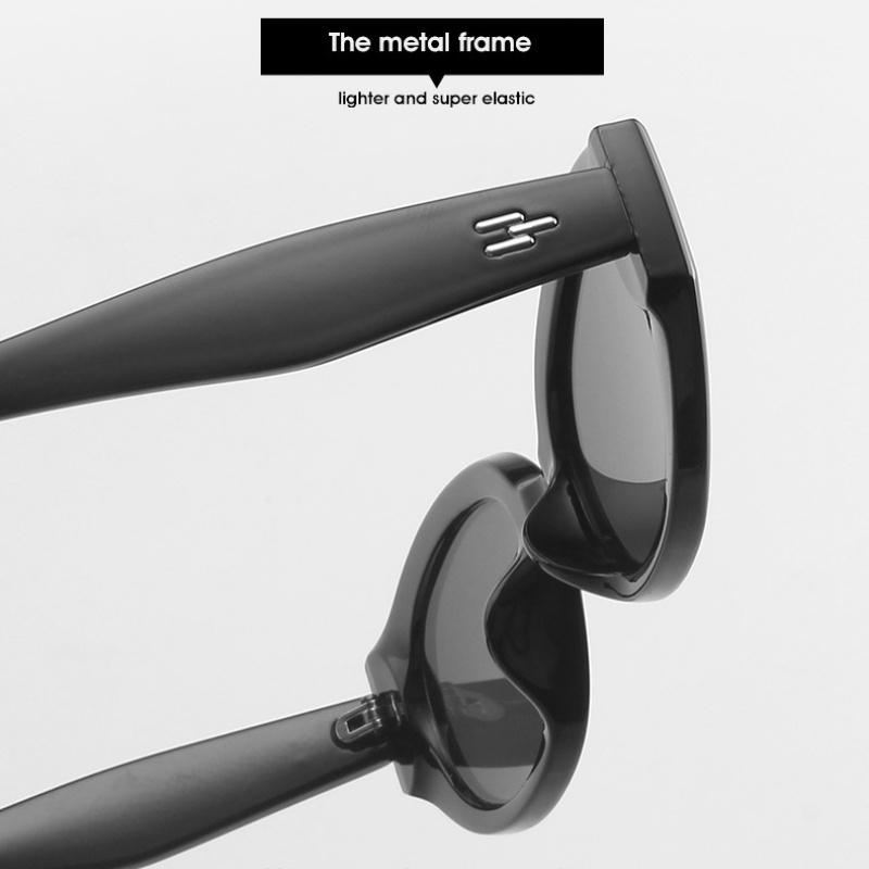 Kính Mát Gọng Oval Nhỏ Y2K Thời Trang Cho Nam Nữ