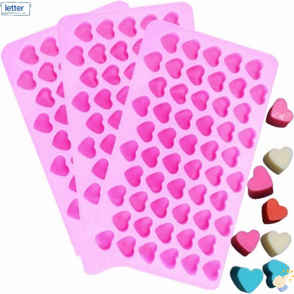 LET Khuôn Làm Nến Chống Dính Hình Trái Tim Nhỏ Xinh Xắn