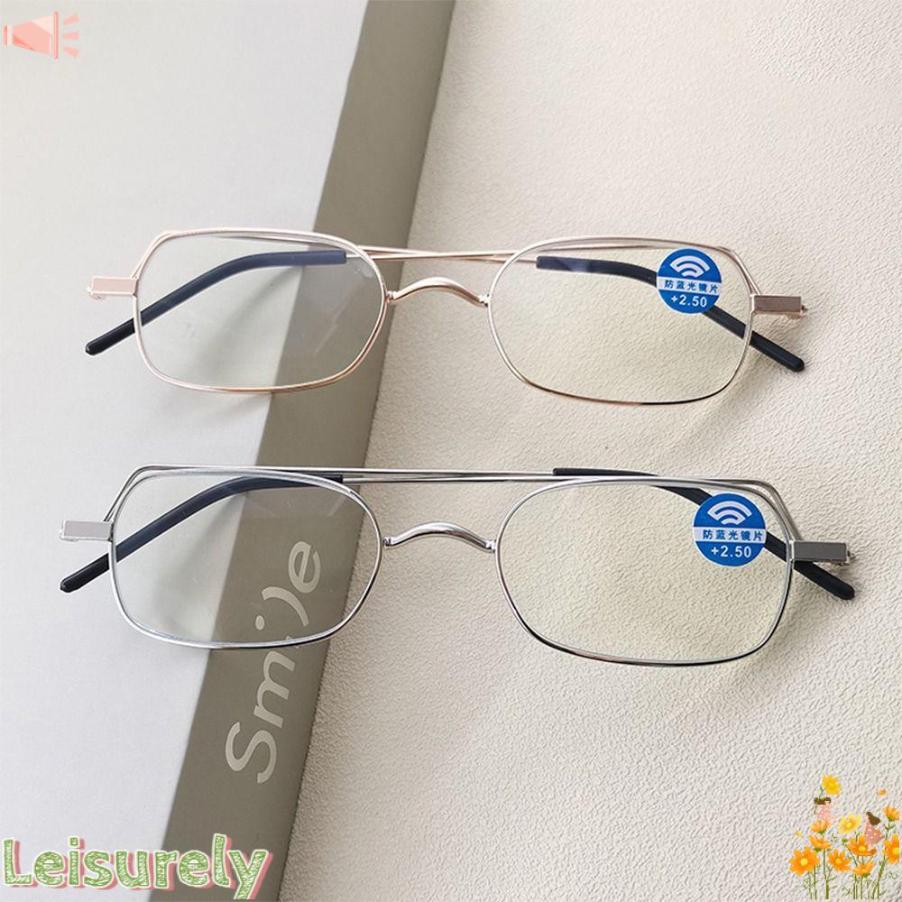 LEILY Kính Đọc Sách Gọng Kim Loại Chống Ánh Sáng Xanh Thiết Kế Đơn