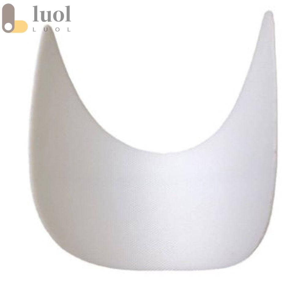 LUOL Set 10 Mũ Lưỡi Trai Bằng PE Cứng Thoáng Khí Màu Trắng Đen