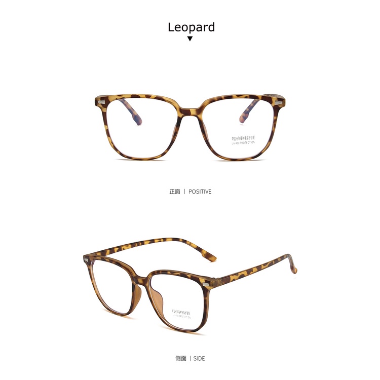 Kính Mát Gọng Vuông Chống Bức Xạ Phong Cách Retro Cho Nam Nữ