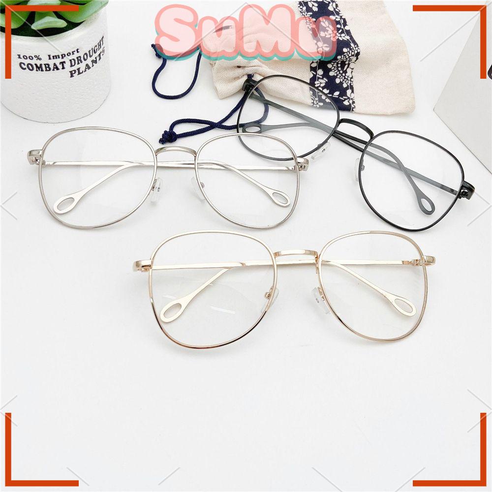 SUMU Mắt Kính Gọng Tròn Lớn Bằng Kim Loại Dành Cho Nam Và Nữ