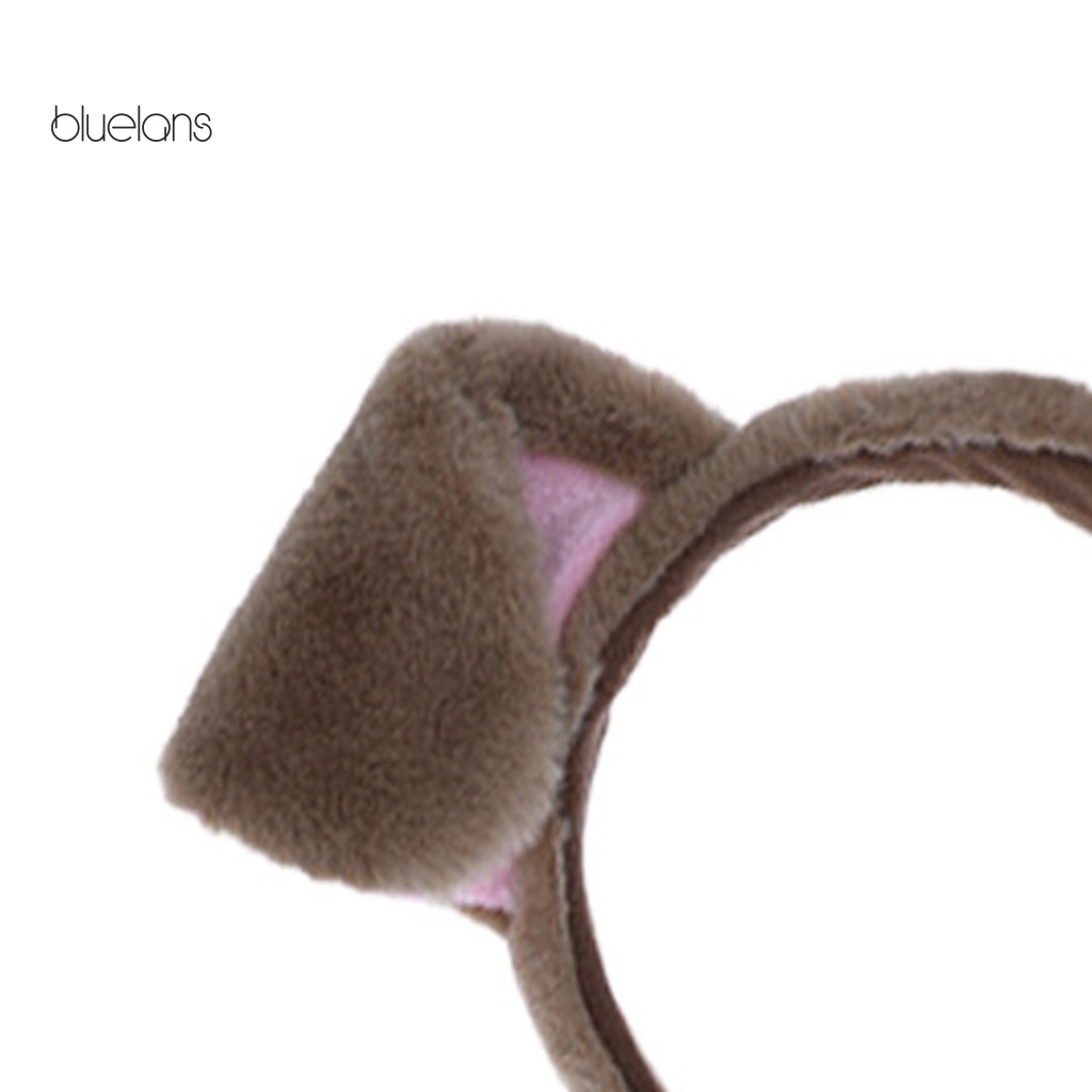 Băng Đô Tai Thú Nhồi Bông Họa Tiết Chấm Bi Dễ Thương Cho Người Lớn Và Trẻ Em