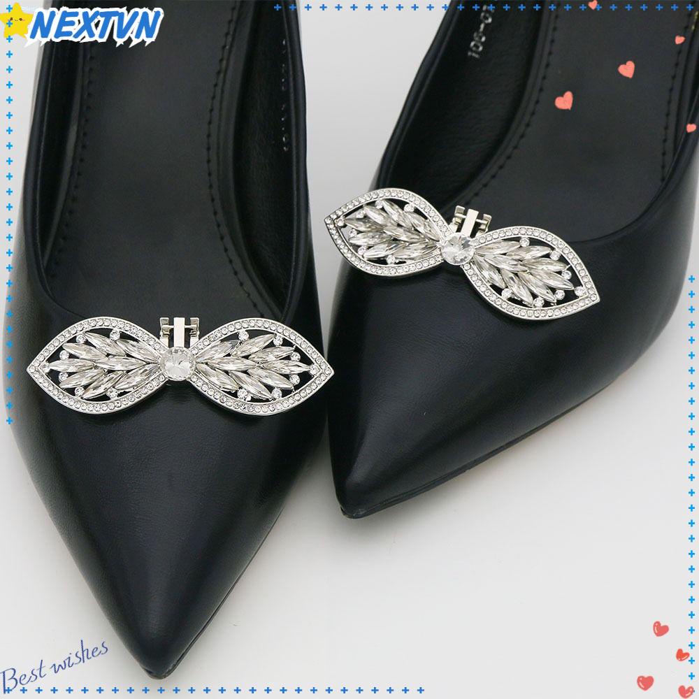 NEXTVN Kẹp Giày Có Đính Đá, Hình Nơ, Dùng Cho Cô Dâu