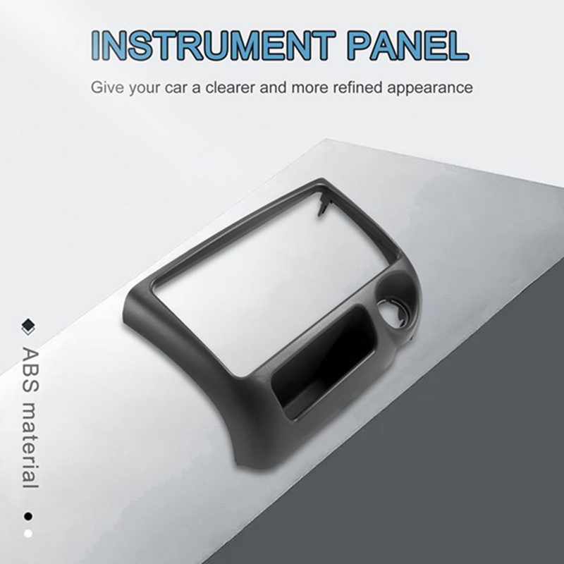 Bộ 2 Khung Viền Màu Đen Bằng Nhựa ABS Cho Radio Xe Hơi Toyota Yaris Echo Vitz 1999-2005 DVD