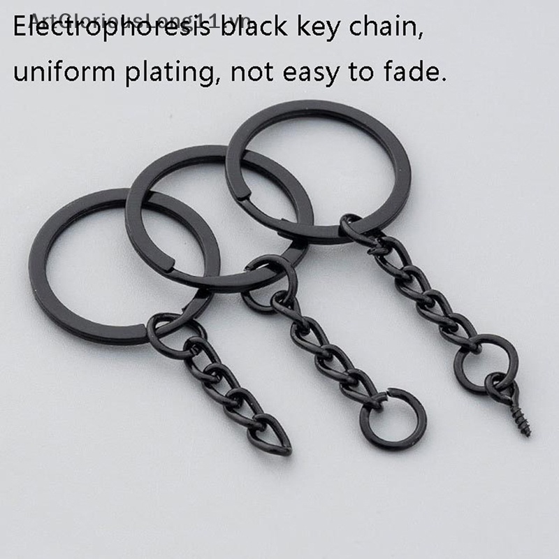 Set 10 Móc Khóa Tôm Hùm Màu Đen 25mm 30mm Làm Trang Sức DIY