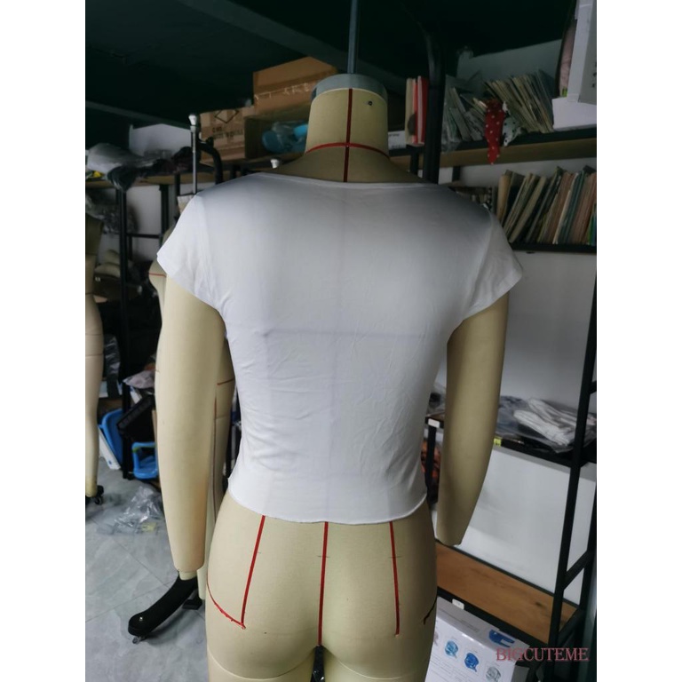 Áo Croptop Tay Ngắn Màu Sắc Thời Trang Mùa Hè Xinh Xắn Cho Nữ