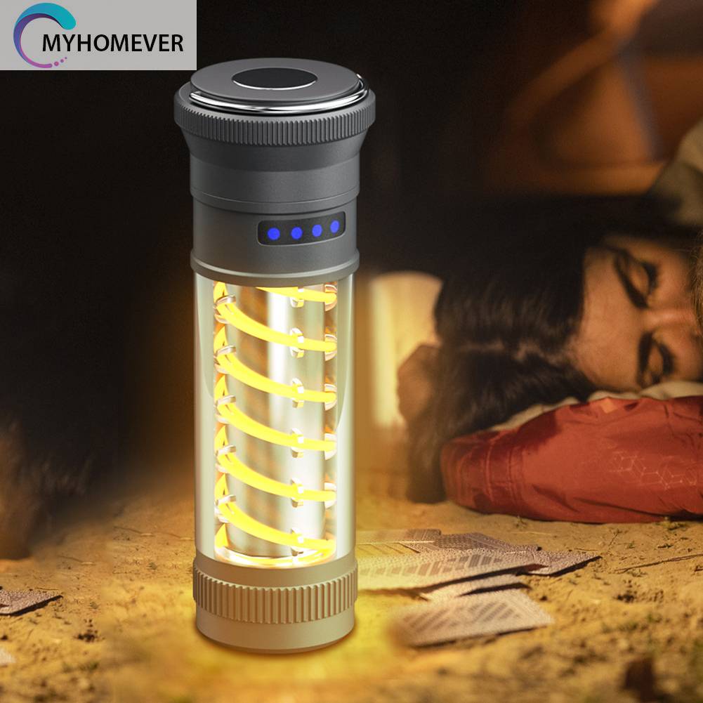 Đèn Cắm Trại Chống Thấm Nước Sạc USB Loại C 10-150LM 1800mAh