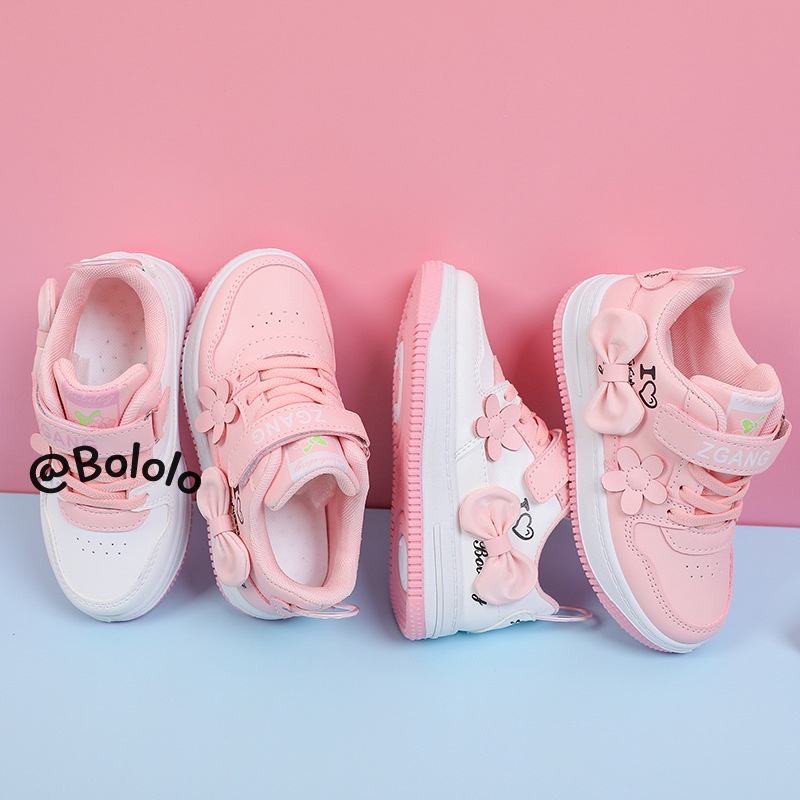 Bololo Giày Thể Thao Đế Mềm Thoải Mái Thời Trang Phong Cách Hàn Quốc Cho Bé Gái