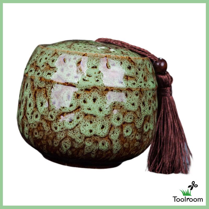 Hũ Đựng Trà / Gừng Bằng Sứ Có Nắp Đậy Trang Trí Nhà Cửa / Nông Trại