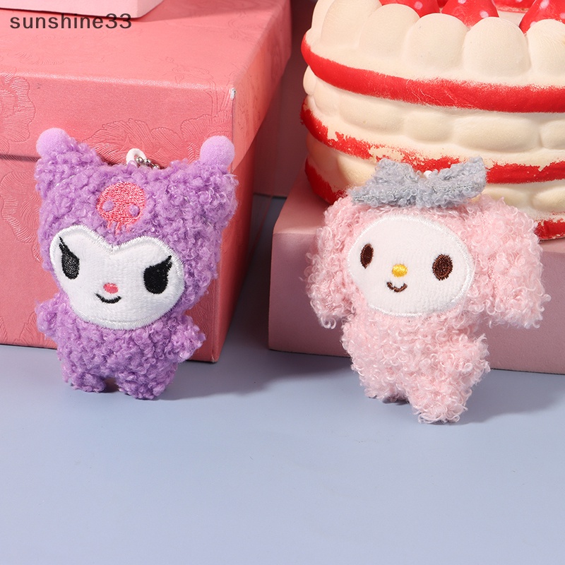 Búp Bê Nhồi Bông Sanrio Melody Kulomi Mềm Mại Treo Móc Khóa / Ba Lô / Túi Xách Trang Trí Quà Tặng Trẻ Em