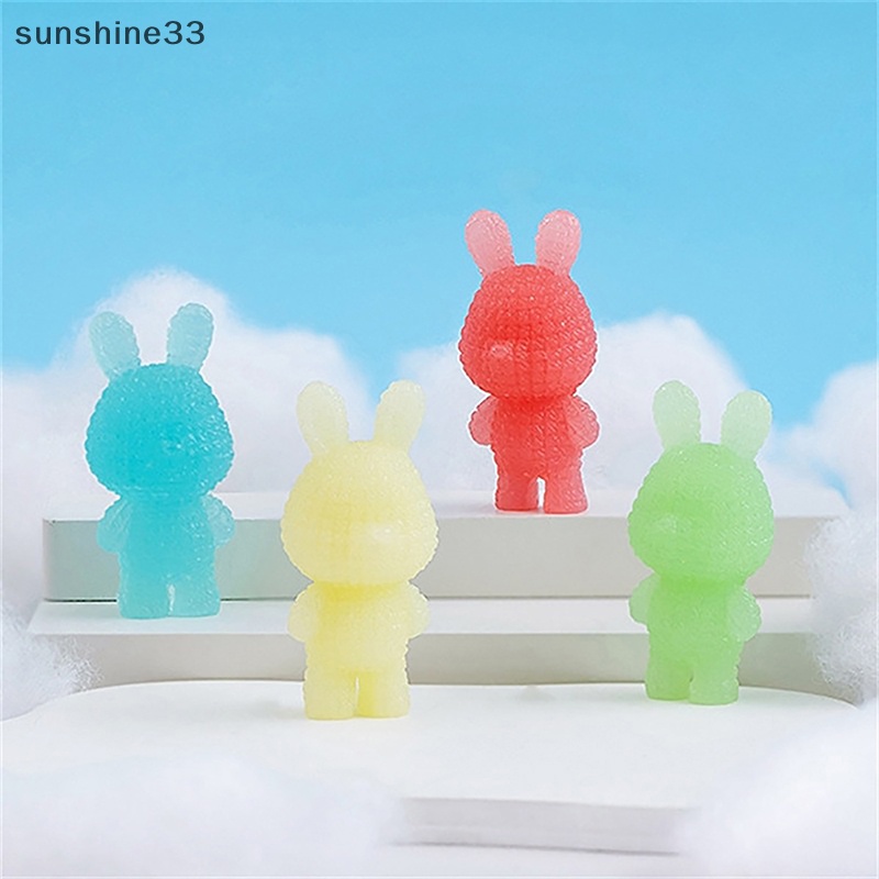 Set 1 / 2 Thỏ Dạ Quang Mini Trang Trí Tiểu Cảnh