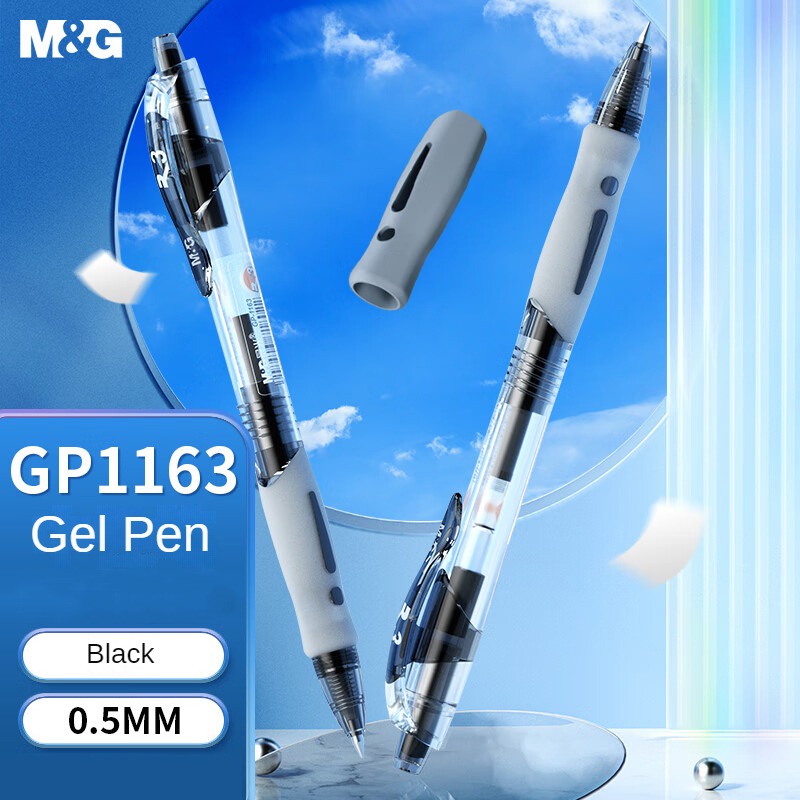 M&G Bút Bi  GP1163 Ngòi 0.5mm Màu Đen Kiểu Dáng Cổ Điển