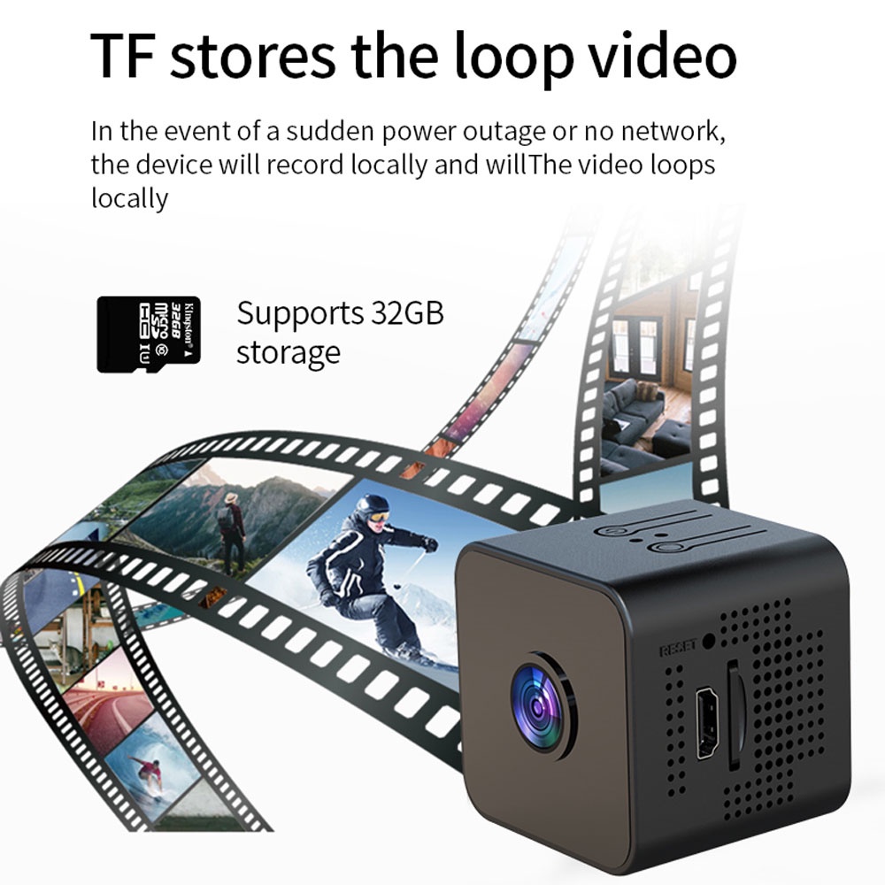 Máy Quay An Ninh Mini X1 1080P HD IP Không Dây Có Nam Châm Kết Nối Wifi