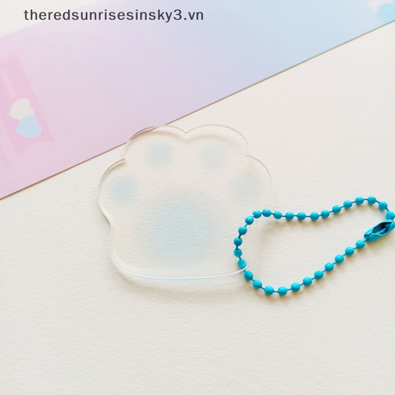 # # Mặt Dây Chuyền Acrylic Trong Suốt Hình Móng Vuốt Mèo Màu Gradient Sáng Tạo Làm Móc Khóa Trang Trí Thủ Công Diy
