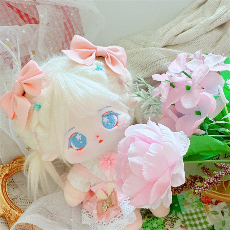 Búp Bê Nhồi Bông 20cm Mặc Váy Dễ Thương