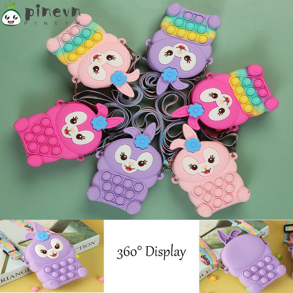 PINEVN Túi Đeo Chéo Vai Bằng Silicone Chống Căng Thẳng Thời Trang Cho Nữ